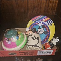 box of mickey misc items