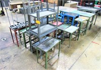 LOT METAL SHOP TABLES & BENCHES