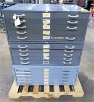 LOT BLUE-PRINT STORAGE CABINETS