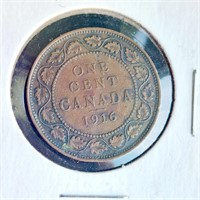 1916 Canadian 1 Cent Coin