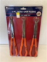 NEW Pittsburgh 3 Pc Hose Grip Pliers