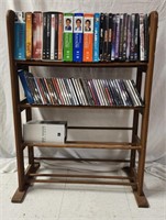 Wood Media Storage Rack