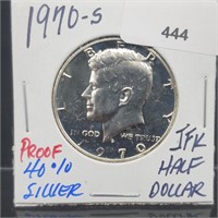 1970-S Proof 40% Silver JFK Half $1 Dollar