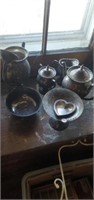 Silver on copper tea set
3rd floor