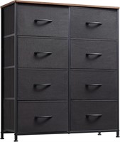 Somdot 8-Drawer Dresser  4-Tier  Black/Brown