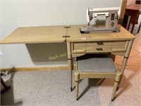 Singer Sewing Machine Table W/ Bench