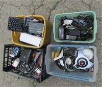 Four Boxes of Various Electronics