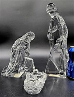 Mikasa Crystal Nativity Scene in Box