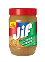 JIF Peanut Butter Creamy 1KG BB DEC 12/2025