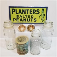 Planter Nuts Lot - 1981 75th Anniversary Jar