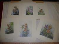 6pc Mary Vincent Bertrand Signed Numbered Prints
