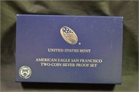 AMERICAN EAGLE SAN FRANCISCO TWO COIN SET