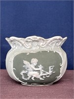 Green Cherub bowl Jasperware ?