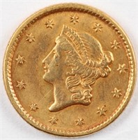 1851 Gold Liberty Dollar - XF