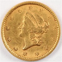 1853 Gold Liberty Dollar - XF