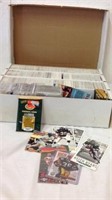 large group of collectible sports cards some in