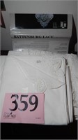 NEW BATTENBURG LACE TABLECLOTH 66 X 84 OBLONG