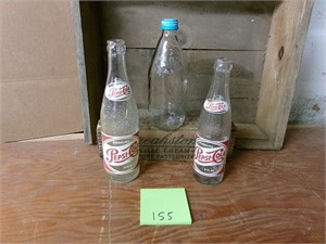 Vintage Pepsi Cola bottle lot