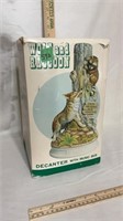 Wolf and Raccoon Decanter with Music Box