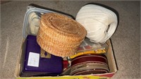 Crochet Thread, Basket, Sewing Assortment