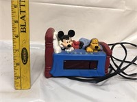 Mickey Mouse and Pluto alarm clock