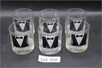 (6) Canadian Club Glasses