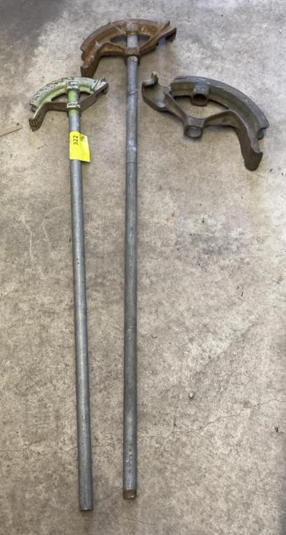 Ideal Pipe Benders and Tool Head, longest 44in