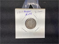 1907 Barber Dime