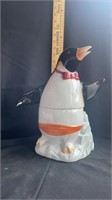 penguin cookie jar