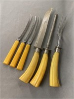 Bakelite Handled Carving Set