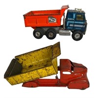 Vintage Marx and Ertl Dump Truck Toy Models