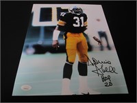 DONNIE SHELL SIGNED 11X14 PHOTO STEELERS JSA