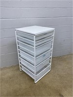 Open Cabinet w/ Wire Storage Bins