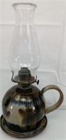 Out of Hand pottery vintage oil lamp 1979