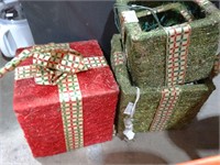 Pre-Lit Holiday Gift Boxes Decor