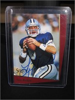 1993 SELECT TROY AIKMAN AUTOGRAPH RCA COA