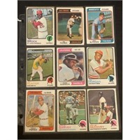 (15) 1970's Topps Baseball Stars/hof