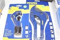 IRWIN PIPE CUTTER AND TUBE CUTTER 37484, 37485