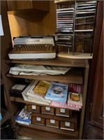 Shelf with Typewriter & other contents