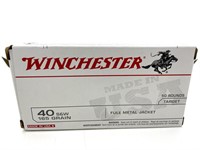 (50) Rounds 40 S&W, Winchester 165 Gr.