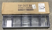 Tip Out Bin Storage Bins, 23” x 4” x 6” *Bidding