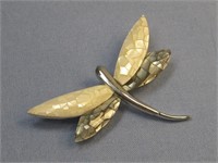 Vtg Mosaic Wing Dragonfly Pin/ Brooch