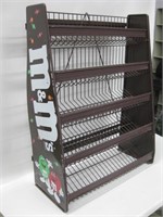 M&M's Metal Retail Countertop Display Candy Rack