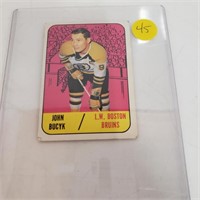 John Bucyk Boston Bruins Topps card 1967-68