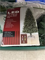 7ft LED Pre Lit Tree in Large Tote w/ Lid