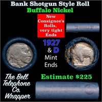 Buffalo Nickel Shotgun Roll in Old Bank Style 'Bel