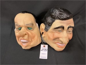 2 Halloween Masks - Richard Nixon & Jack Kemp