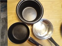 3 Pans with no Lids