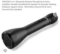 TAKSTAR 2-in-1 Bluetooth Wireless Microphone