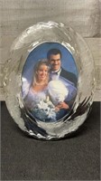 Clear & Frosted Glass Picture Frame 8" X 10"